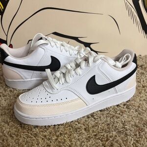 Nike Court Vision Low "White/Light Soft Pink/Black" Women's Shoe